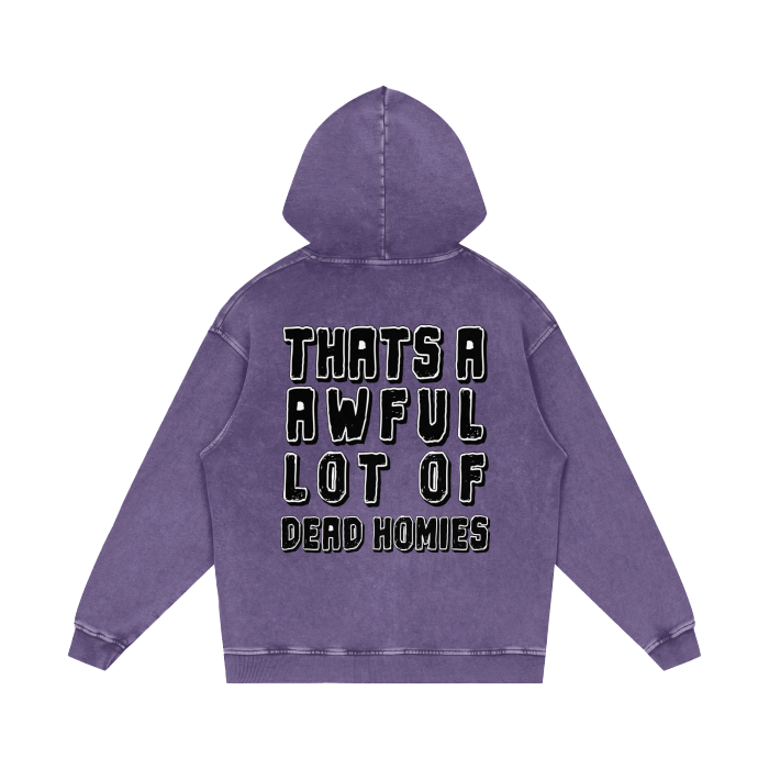 Awful Lot - Acid Wash Oversize Hoodie