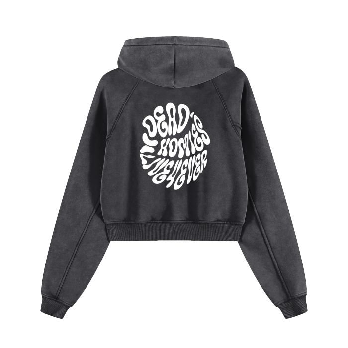 Hippy - Cropped Zip-Through Hoodie