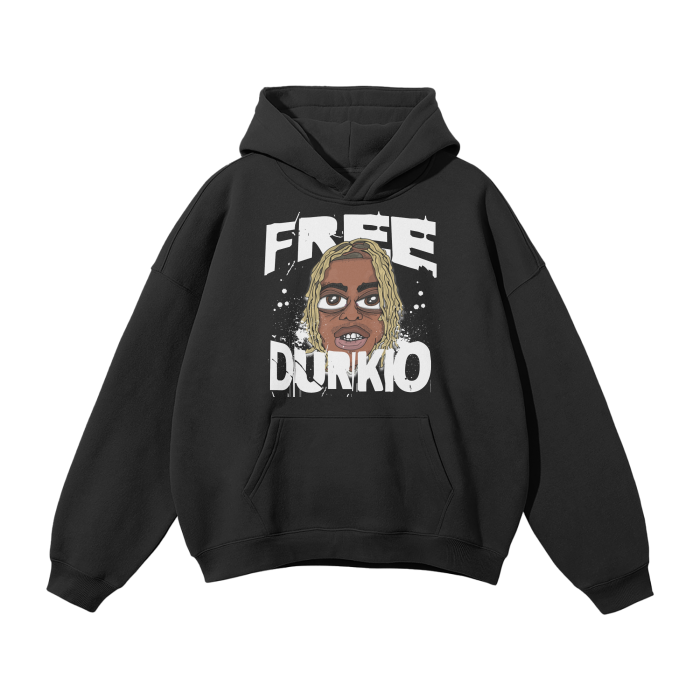 Free Durkio - Fleece Hoodie