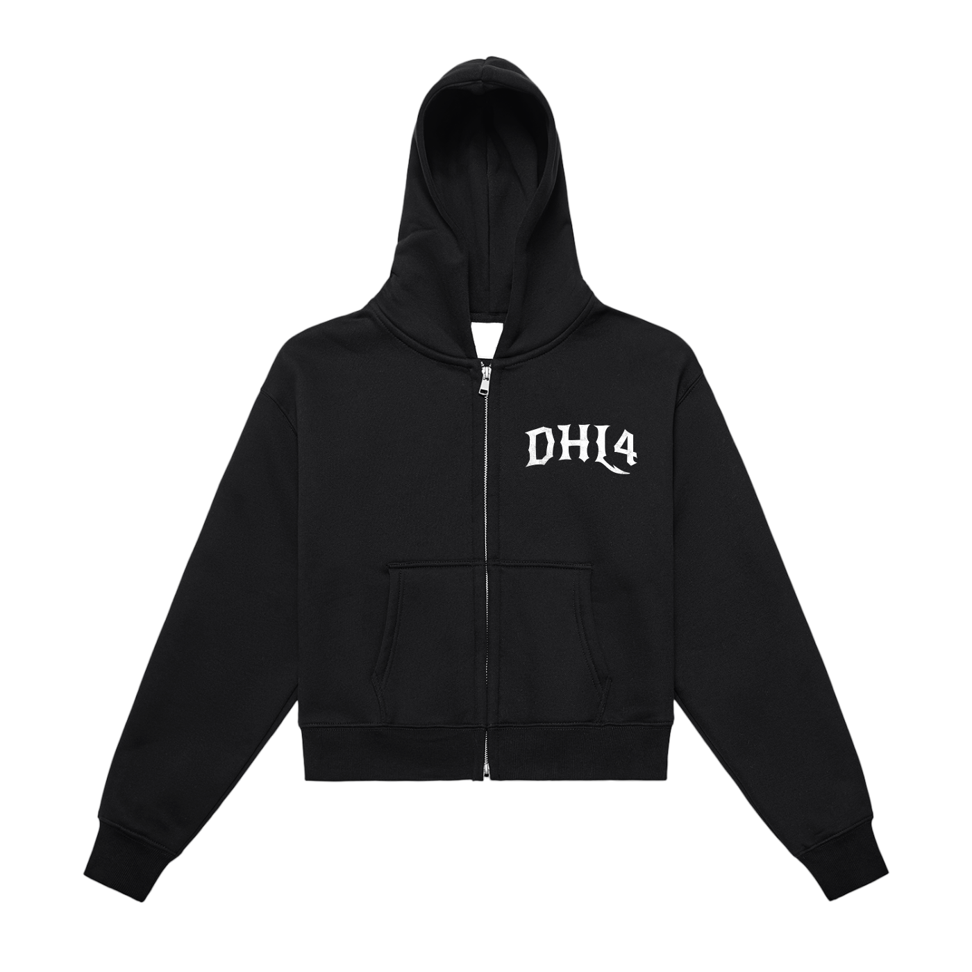 Dead World - Zip Cropped Hoodie [W]