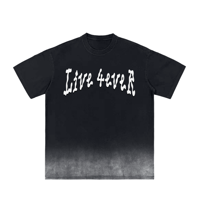 Black 4Ever Cloudy - Gradient Tee