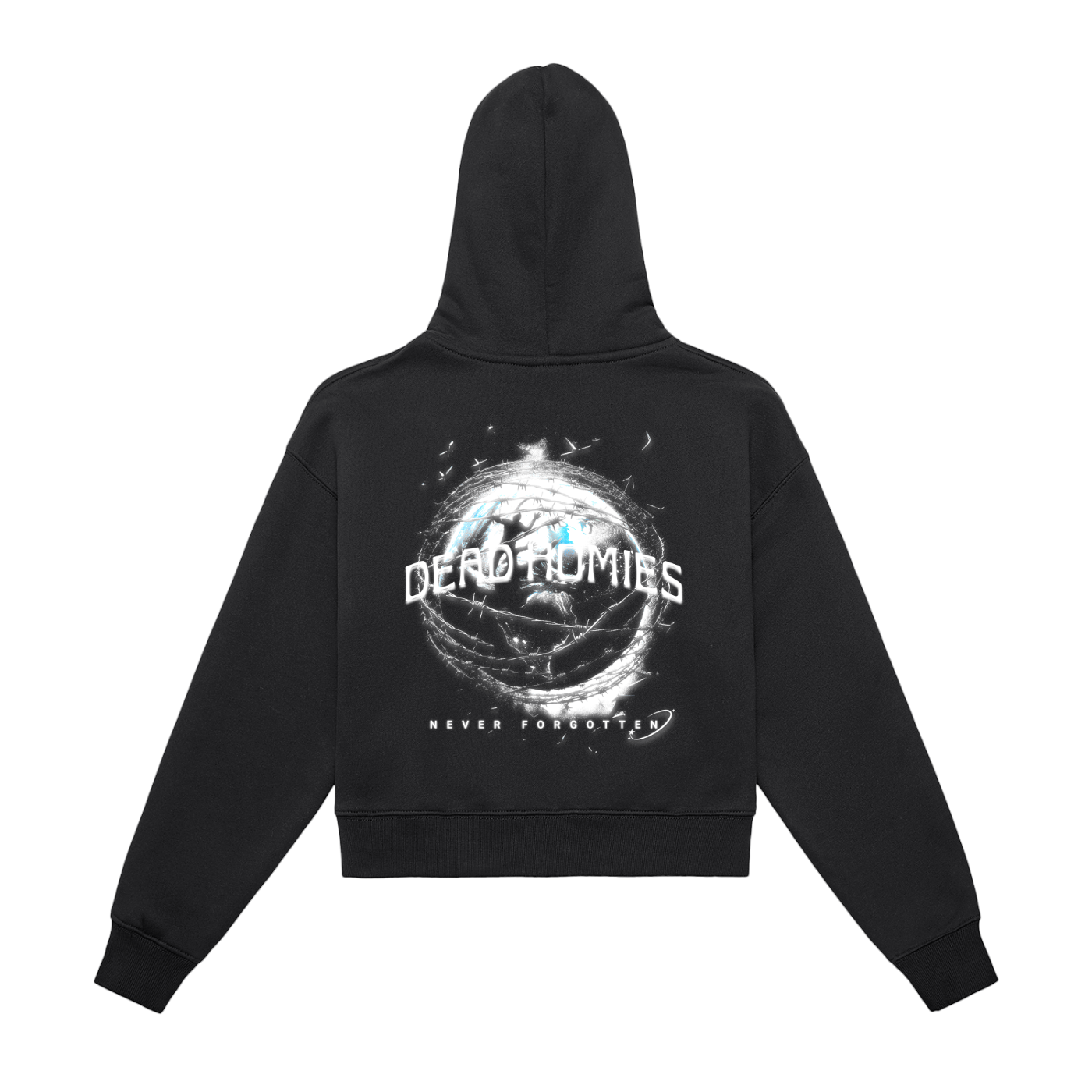 Dead World - Zip Cropped Hoodie [W]